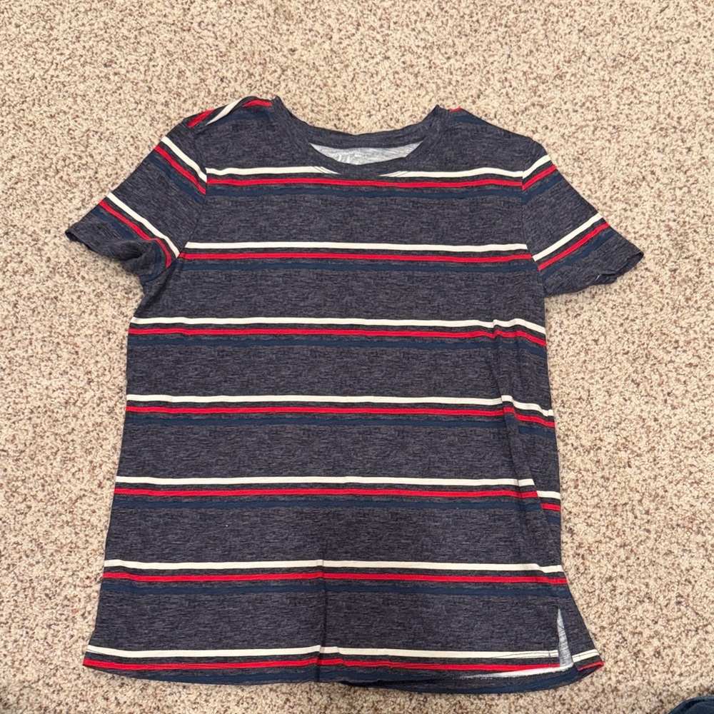 Navy Striped Women's Tee